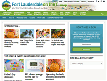 Tablet Screenshot of fortlauderdaleonthecheap.com
